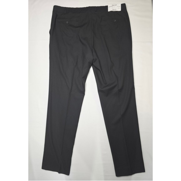 Kenneth Cole Reaction 2 Piece Suit Mens 46L Pants 40W Black Business Casual NWT - Picture 12 of 15